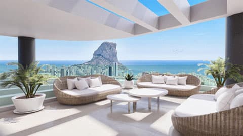 Penthouse 4 bed. in Calpe | Legado Colección 9