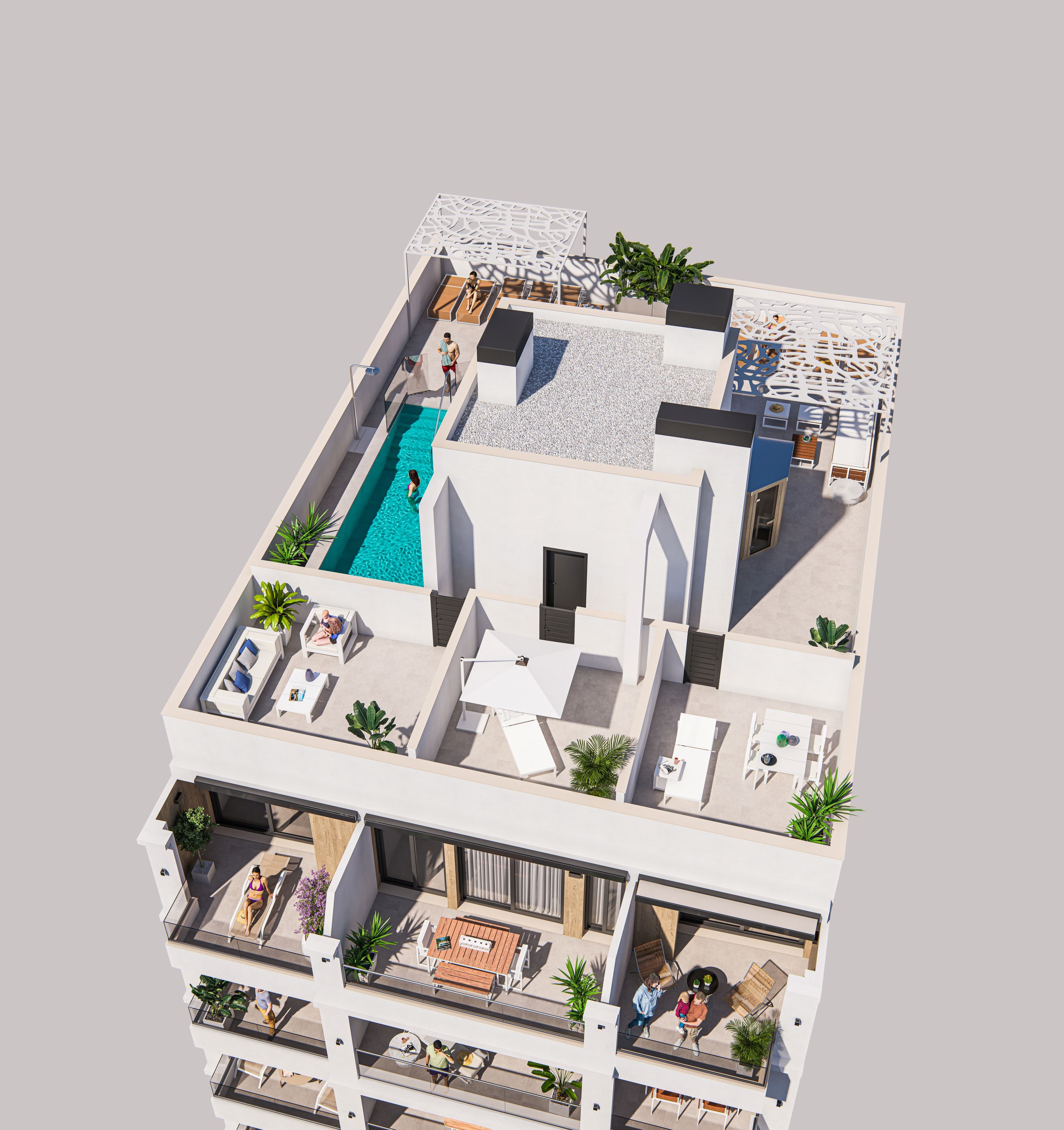 Ground-floor 2 bed. in Torrevieja | Legado Colección 8